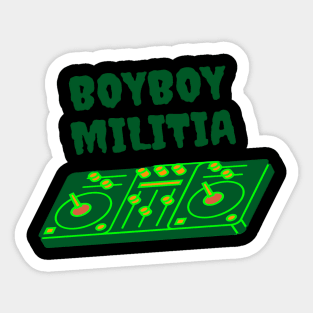 Boyboy Militia - Vinyl collection (green) Sticker